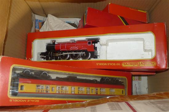 Small collection of Hornby trains
